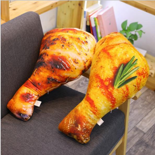 GẤU BÔNG HÌNH ĐÙI GÀ 3D SIÊU THẬT 3 SIZE