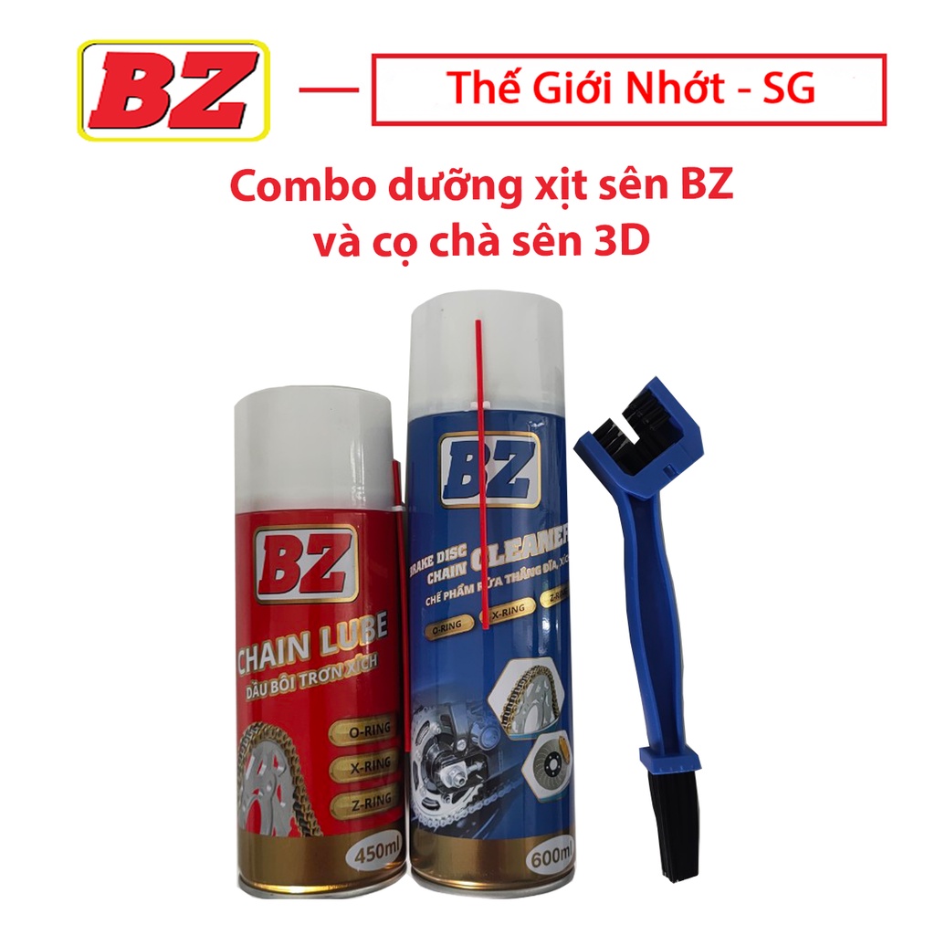 Combo 2 chai BZ dưỡng sên, rửa sên và cọ chà sên 3D