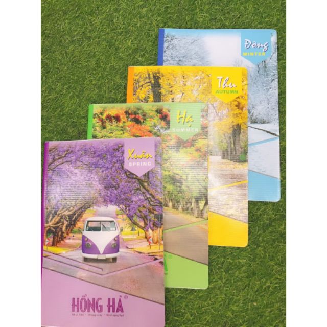 Combo 10 Vở Kẻ Ngang Hồng Hà 72 Trang