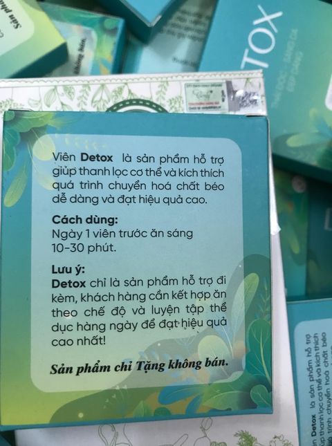 15 VIÊN XỔ MỠ DETOX