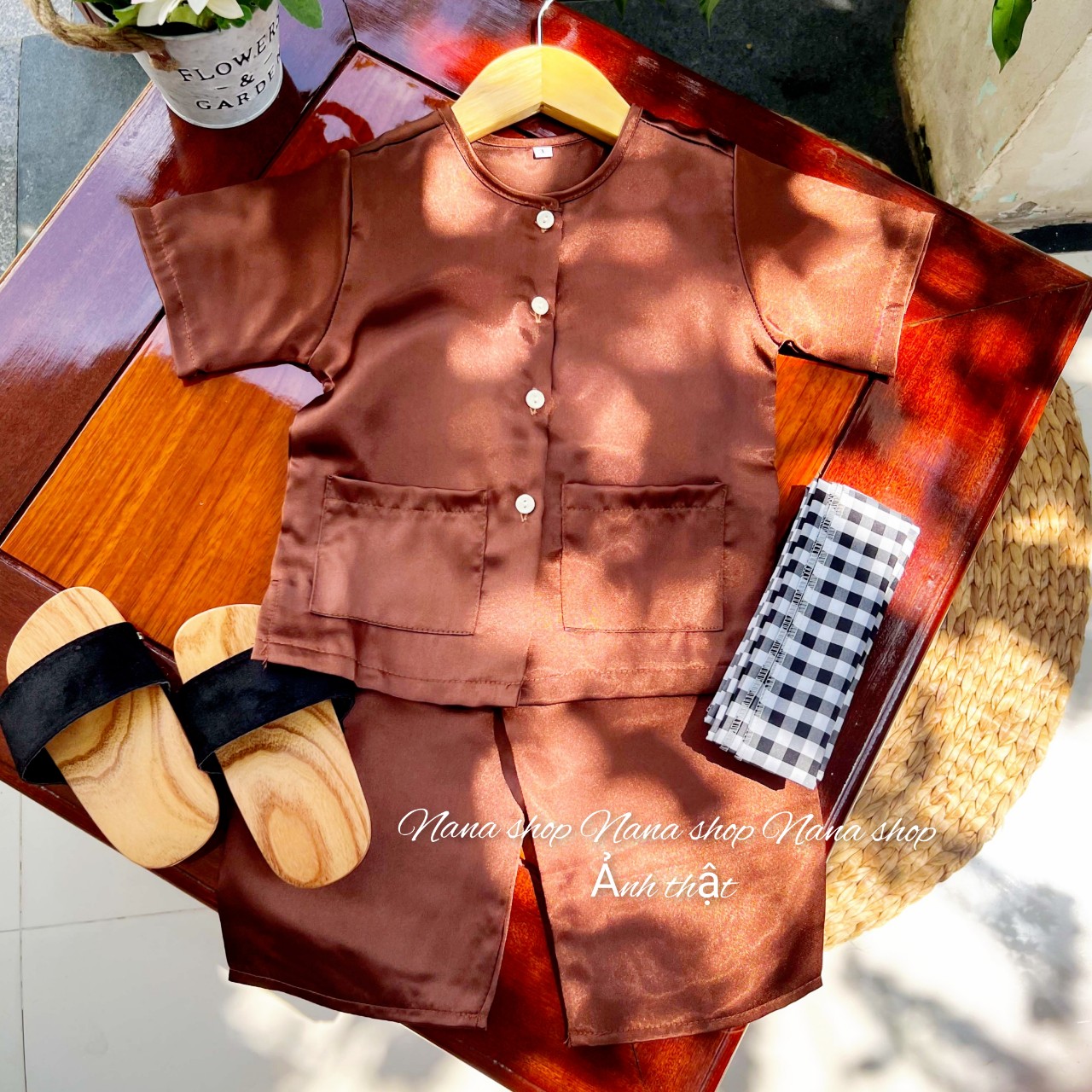 [ Tặng Kèm Khăn ] Bộ Bà Ba bé trai bé gái chất lụa mềm mịn size 8ky - 45ky