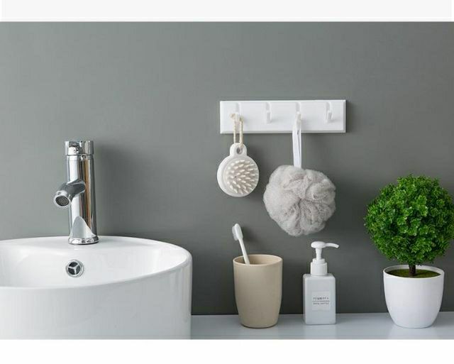 Thanh 4 móc gỗ treo tường sang chảnh