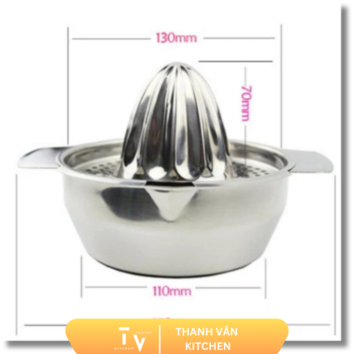 Premium stainless steel citrus juicer