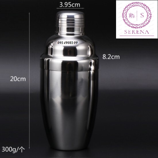 Bình lắc inox, bình shaker 350ml - 550ml - 750ml