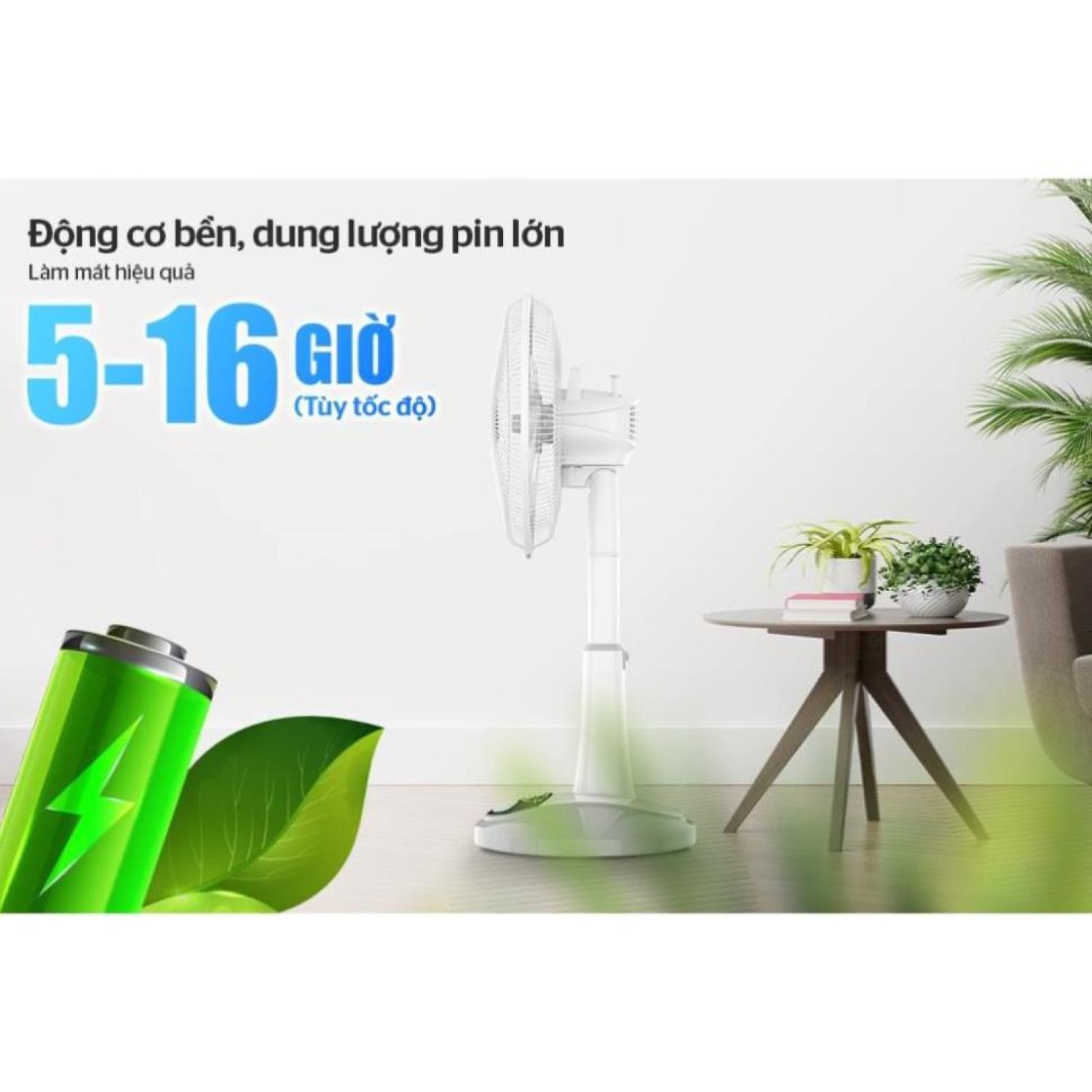 Quạt sạc SUNHOUSE SHD7228