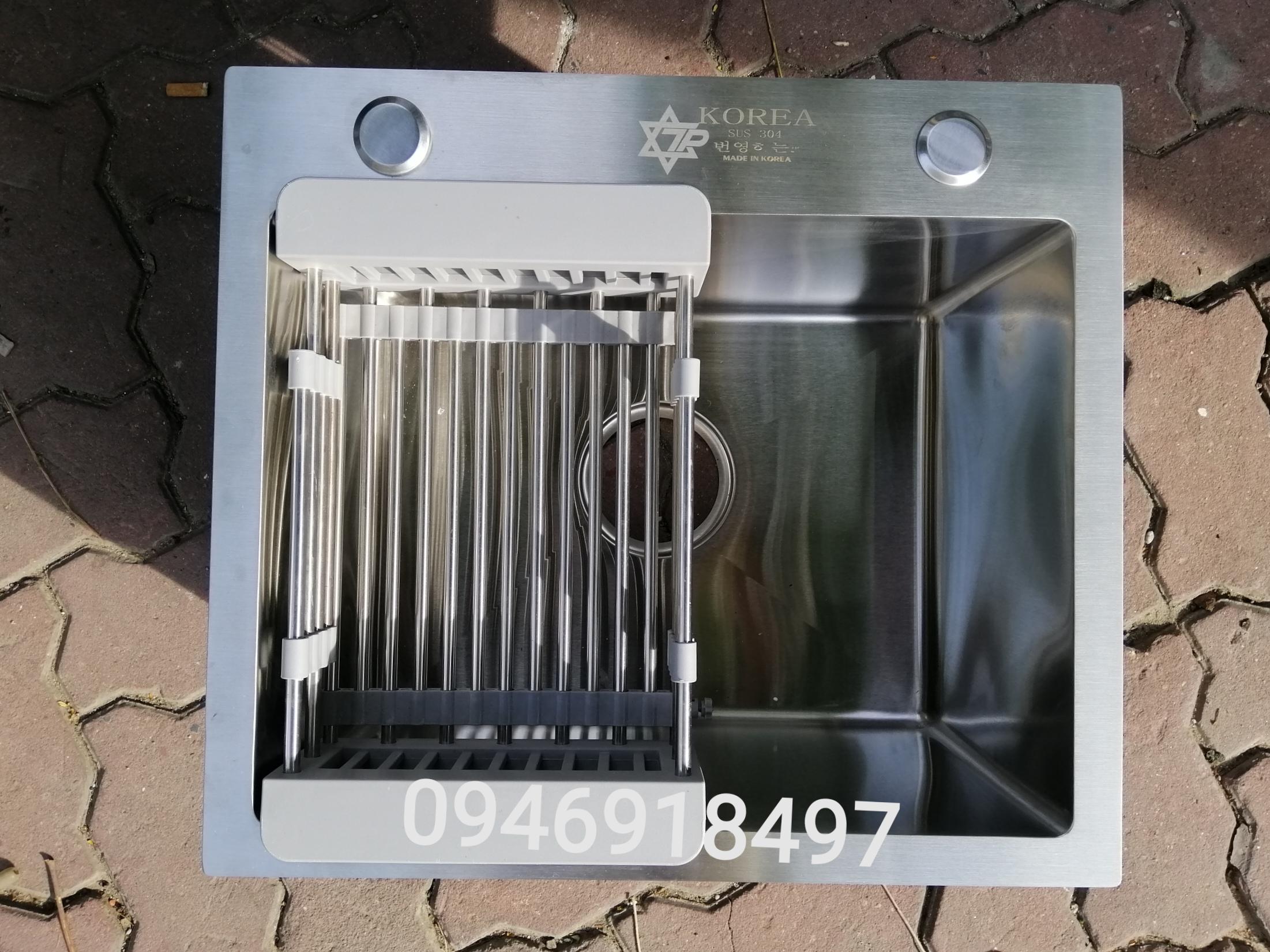 chậu rửa bát 1 hố 45x40x24