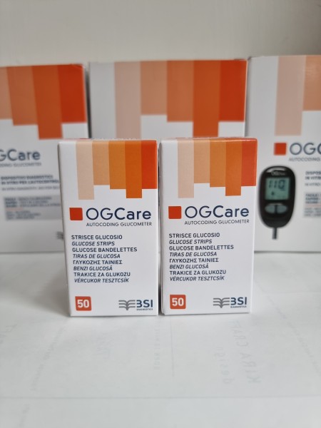 Que thử đường huyết OGcare - Hộp 50 que HSD 2 năm cao cấp