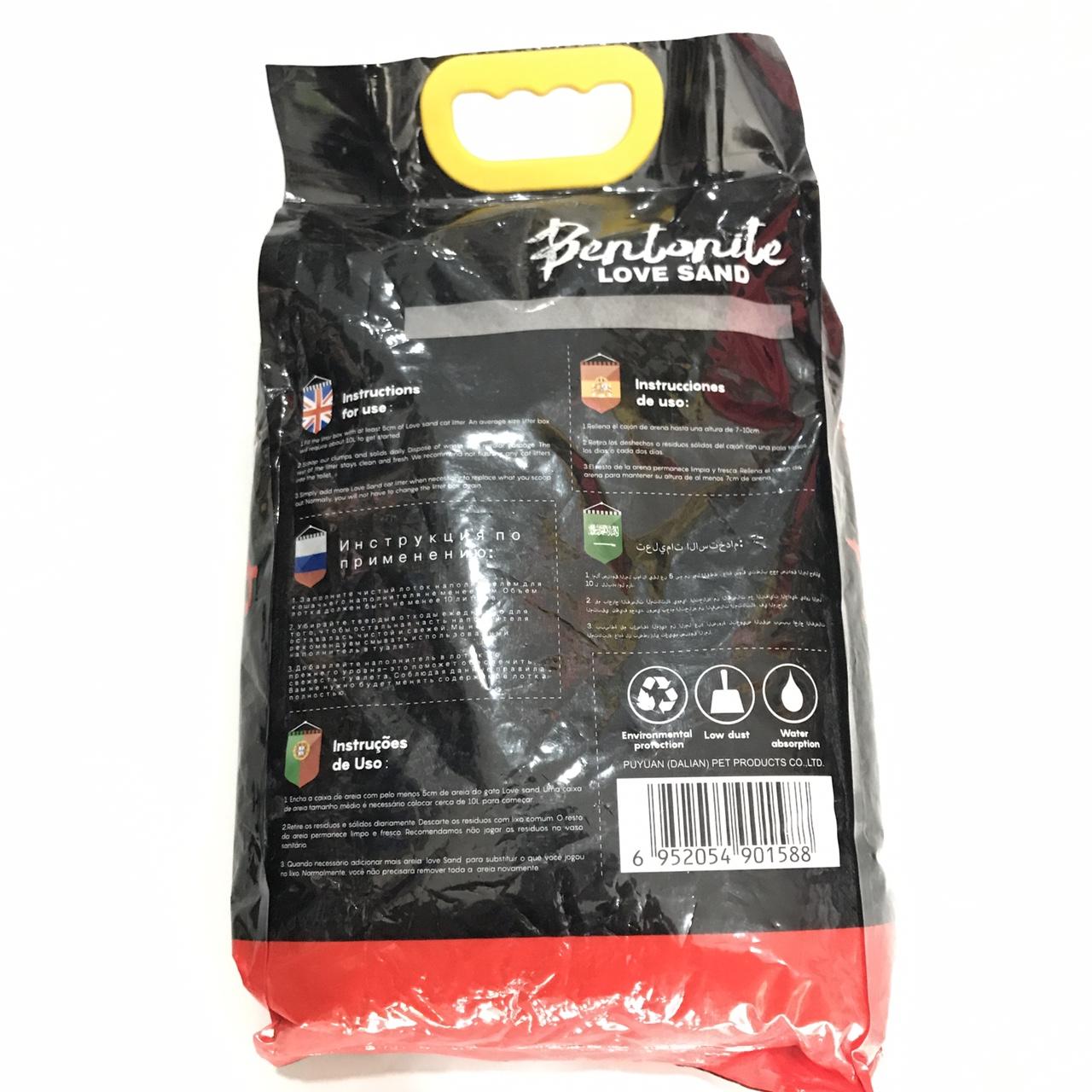 Cát Vệ Sinh Mèo Bentonite Love Sand  5L