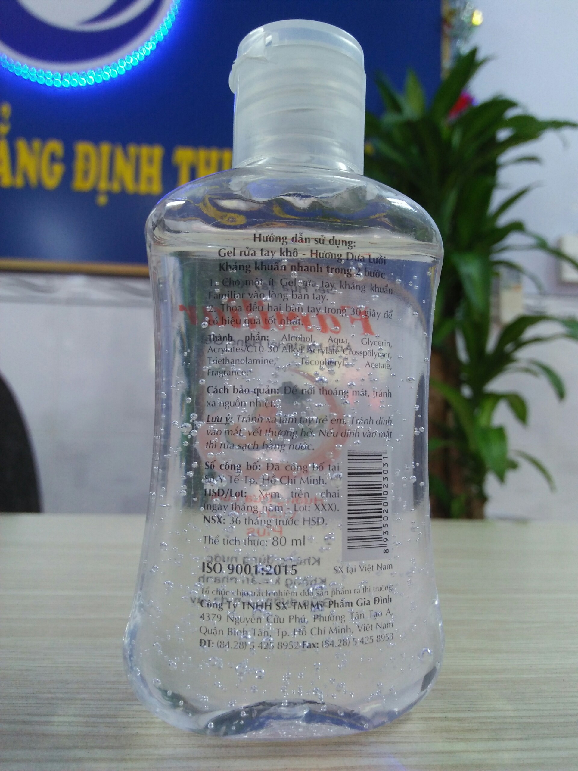 Combo 2 Gel rửa tay khô Familiar 80ml