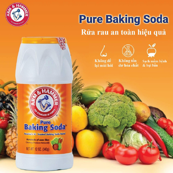 [Bao Bì Mới]Muối Nổi Baking Soda Tinh Khiết 453g