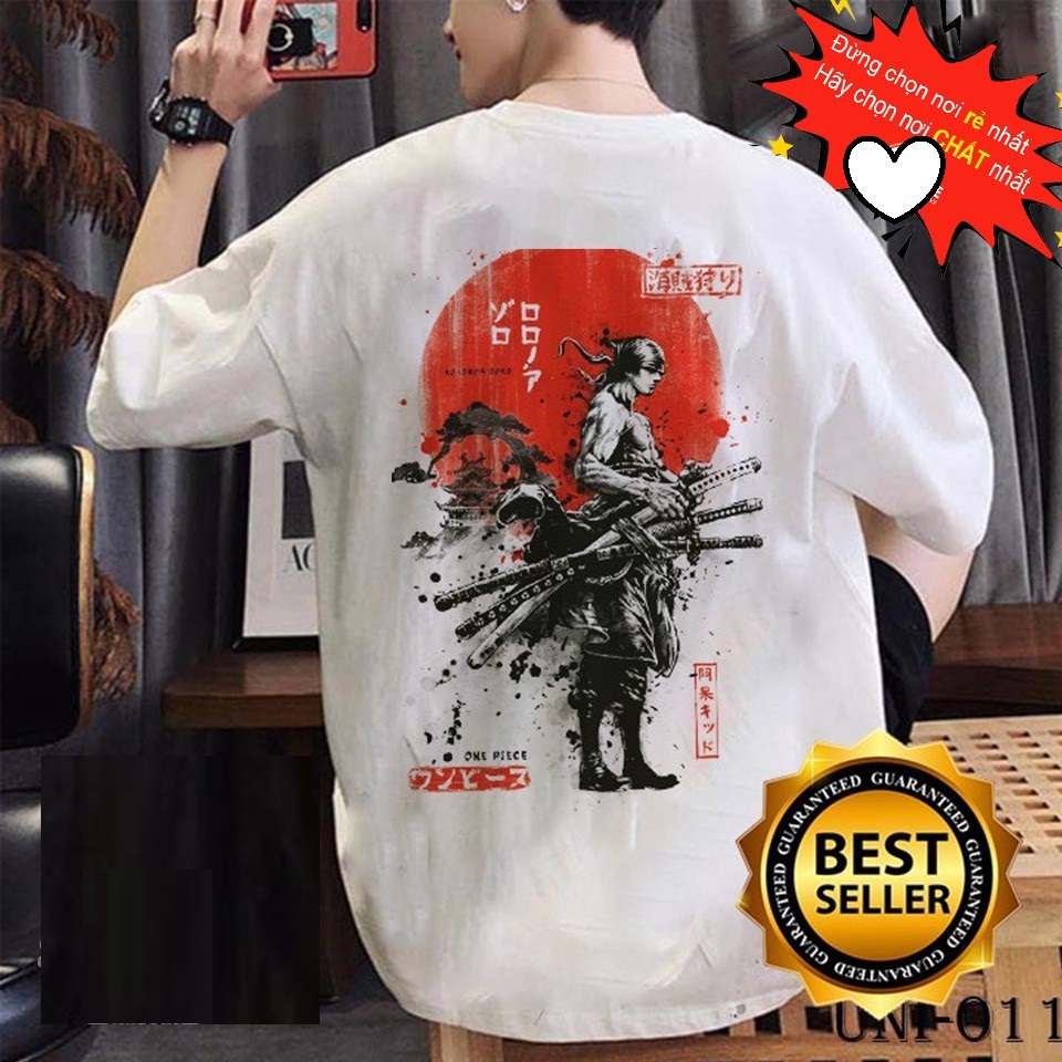 Áo thun roronoa zoro cực độc | áo đảo hải tặc zoro one piece tshirt