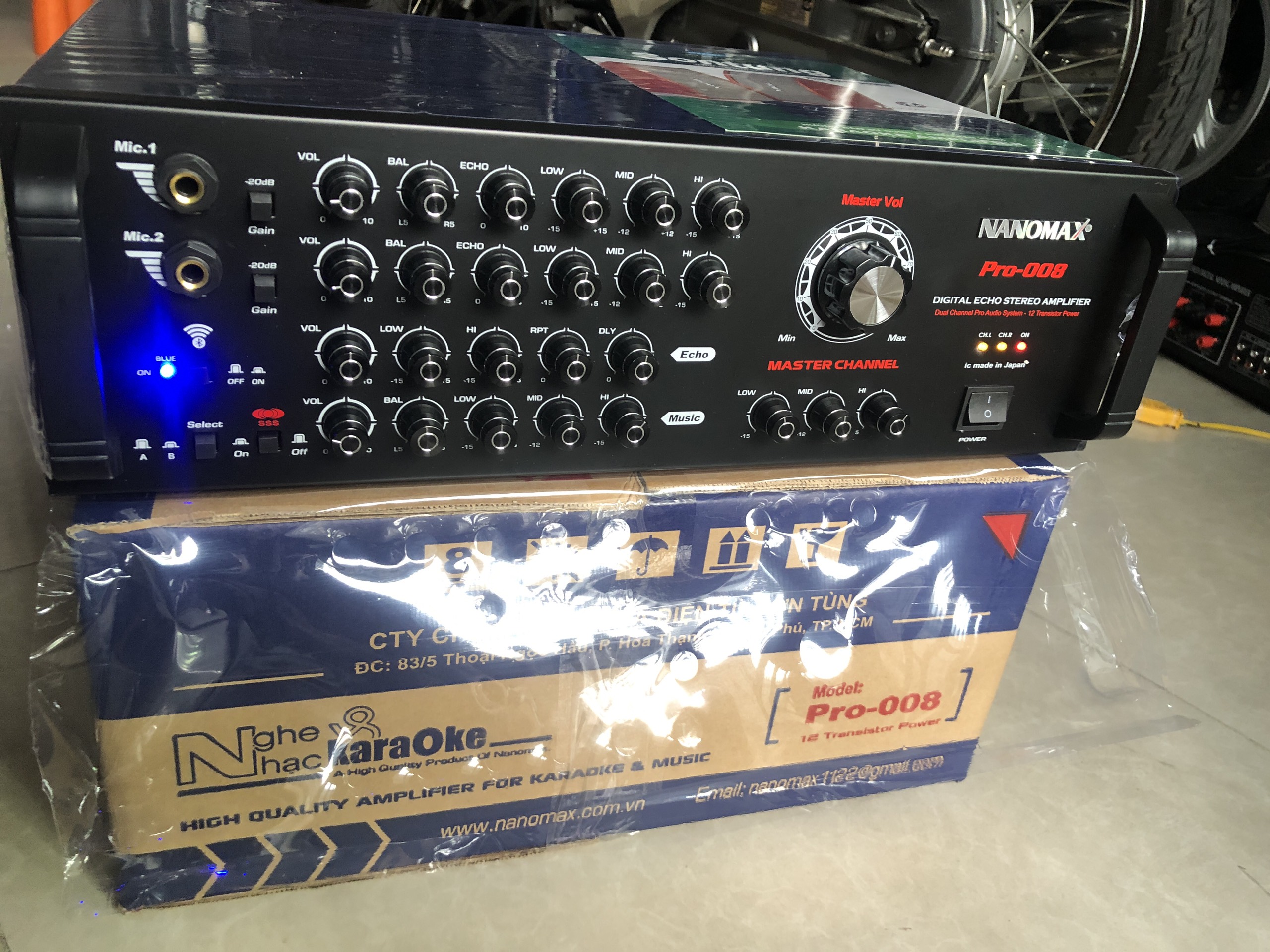 Amply Nanomax Pro-008 chay 12 sò Japan Cs 820W