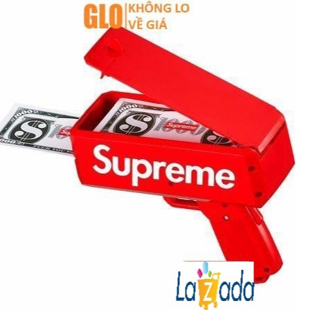[TẶNG KÈM PIN] MÁY BẮN TIỀN SUPREME FULLBOX ( HỘP + 100 TỜ TIỀN)