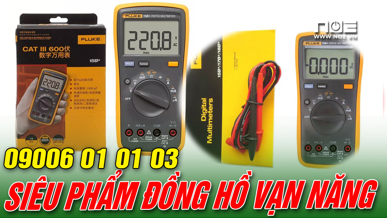 Đồng hồ vạn năng Fluke 15B+