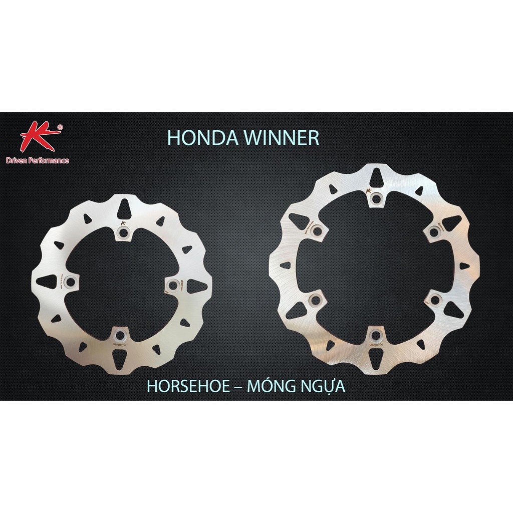 ĐĨA THẮNG PHANH K-DRIVEN SONIC 150 / WINNER X ( KIỂU MÓNG NGỰA)