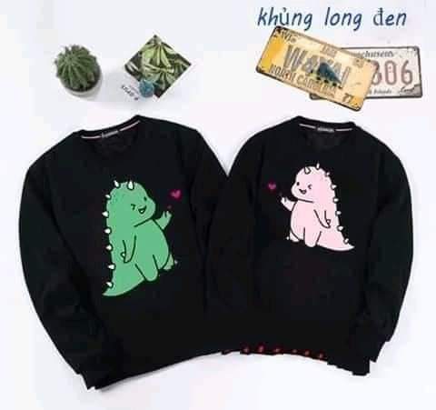[FREESHIP] ÁO SWEATER ĐÔI IN HÌNH CUTE