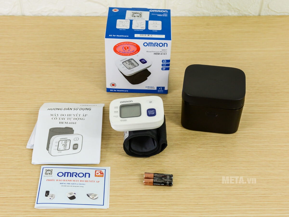 Máy đo huyết áp cổ tay OMRON HEM 6161