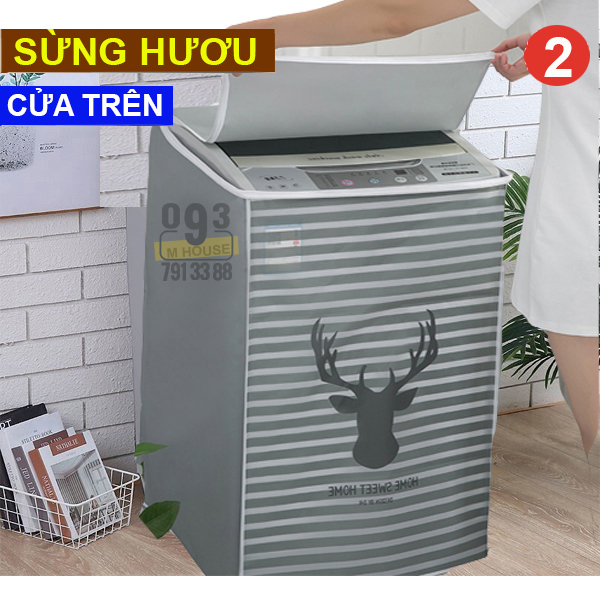 Tấm Bọc Chống Bụi Cho Máy Giặt Áo Bạt Phủ Máy Giặt Lồng Đứng Lồng Ngang