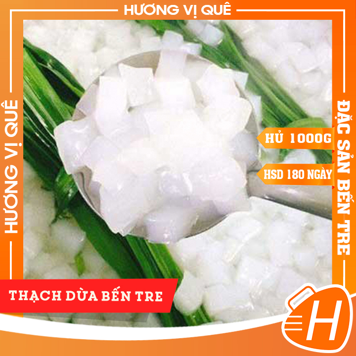 Thạch Dừa Bến Tre - Hủ 1000g - Đặc Sản Bến Tre