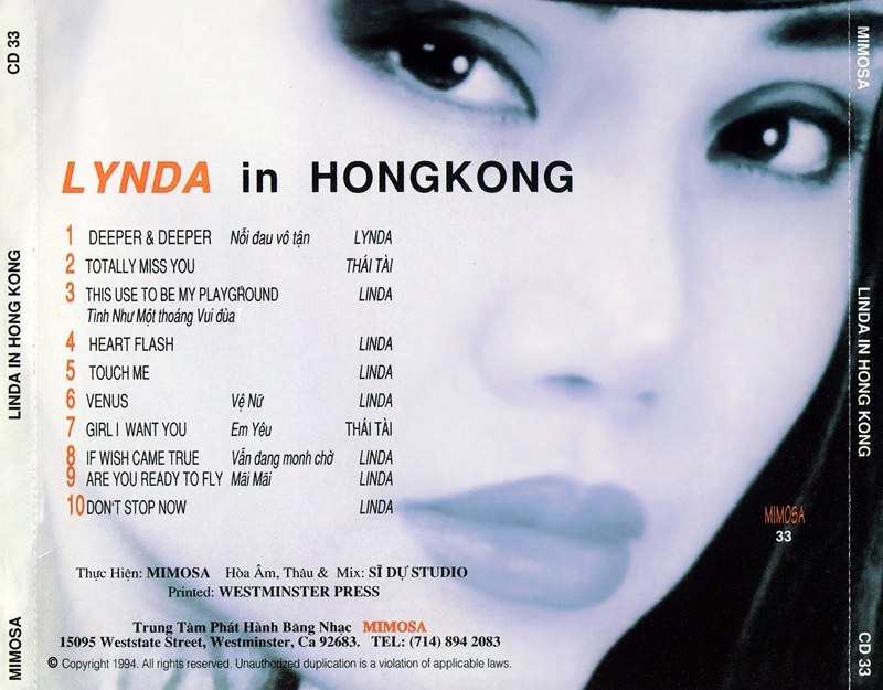 Lynda In Hong Kong 2 (Mimosa CD033)