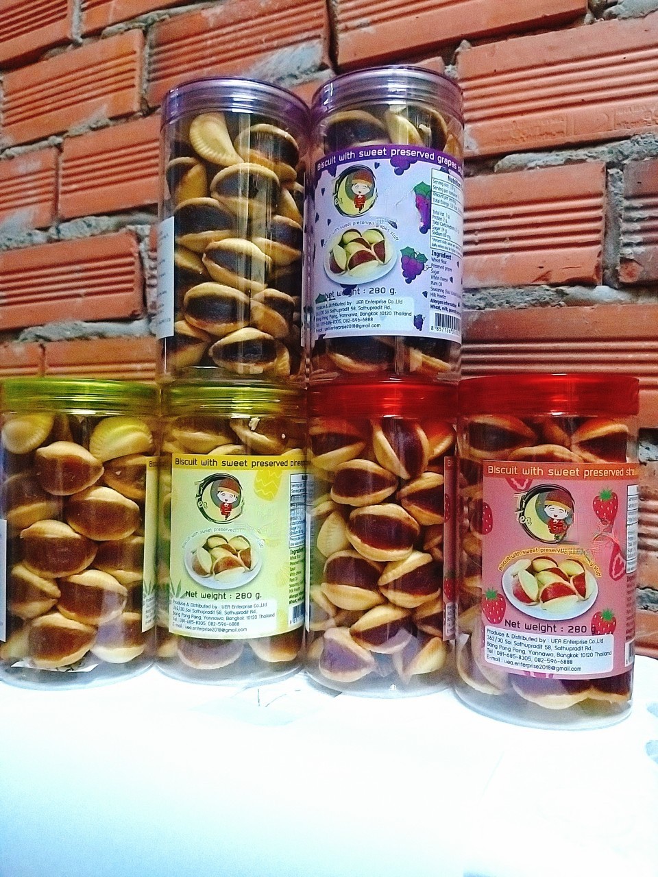 Bánh quy sò nhân dứa