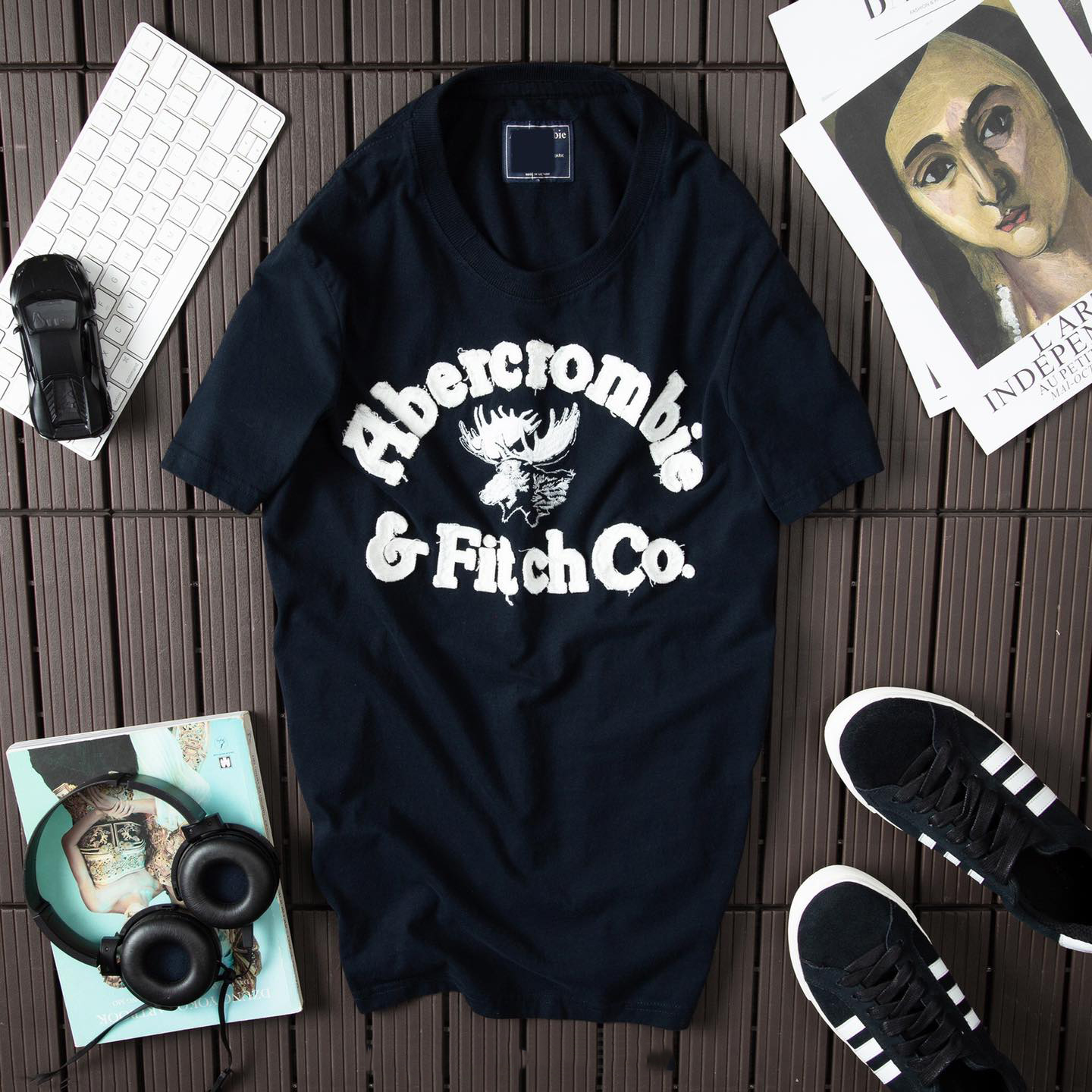 Áo thun Abercrombie & Fitch Co Navy