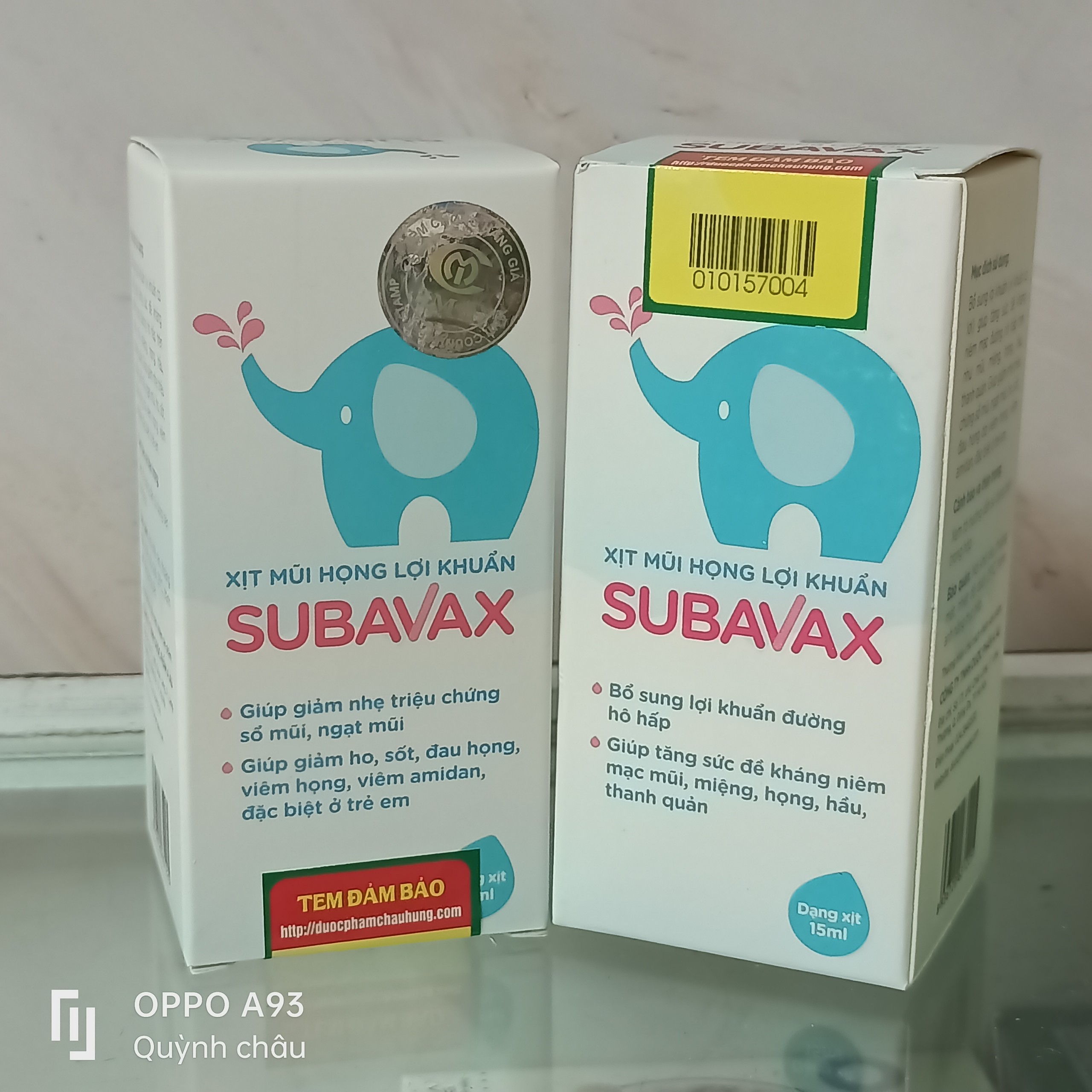 Xịt mũi họng lợi khuẩn Subavax 15mL