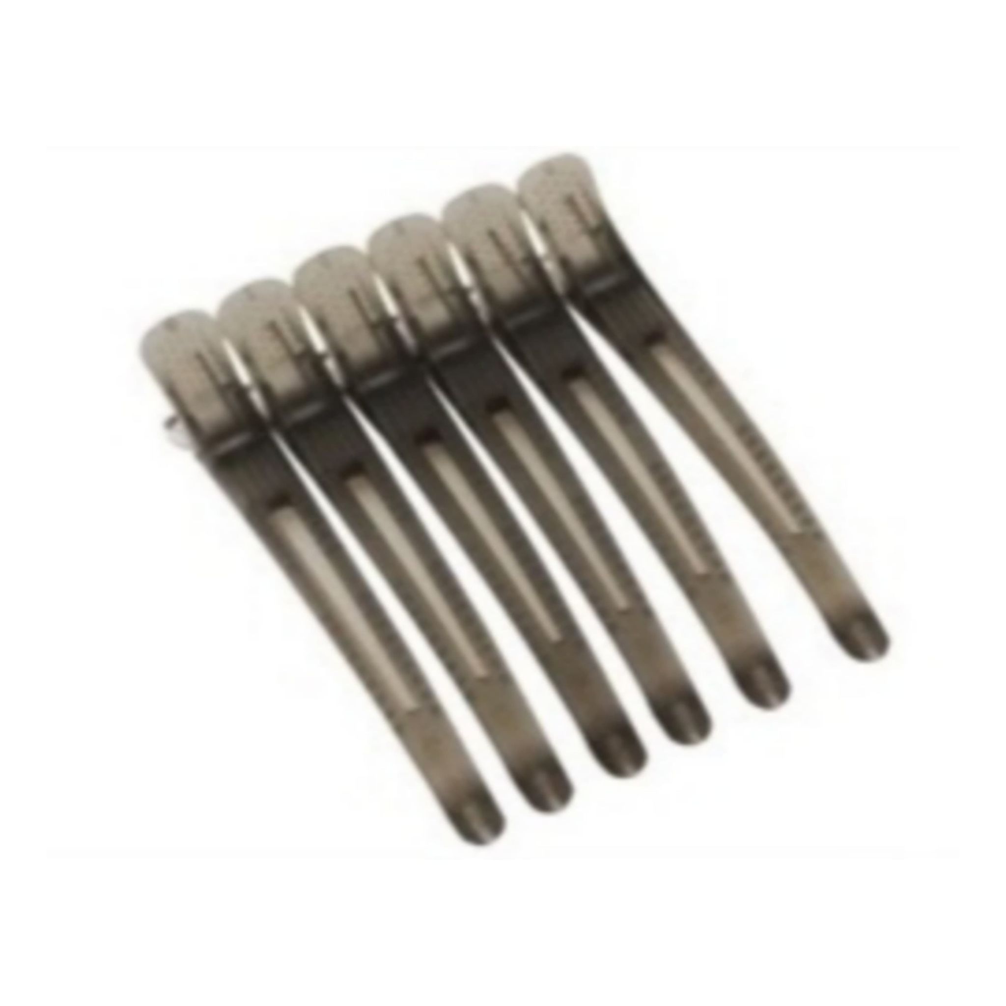kẹp vịt - kẹp chia tóc mỏ vịt cá sấu lốc 6 kẹp (màu ngẫu nhiên)