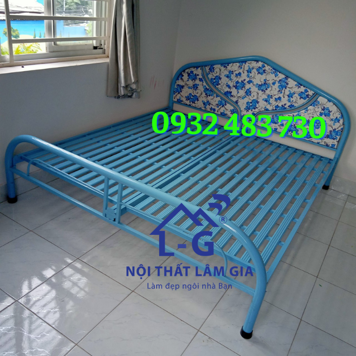 [HCM]Giường sắt ngủ 1m8x2m - giường sắt 1m8