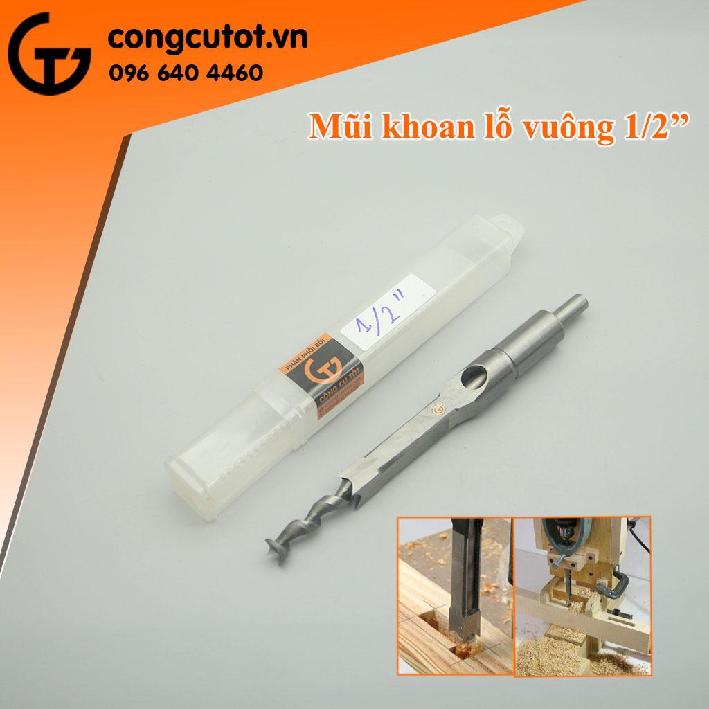 Mũi đục gỗ, lỗ mộng vuông các cỡ