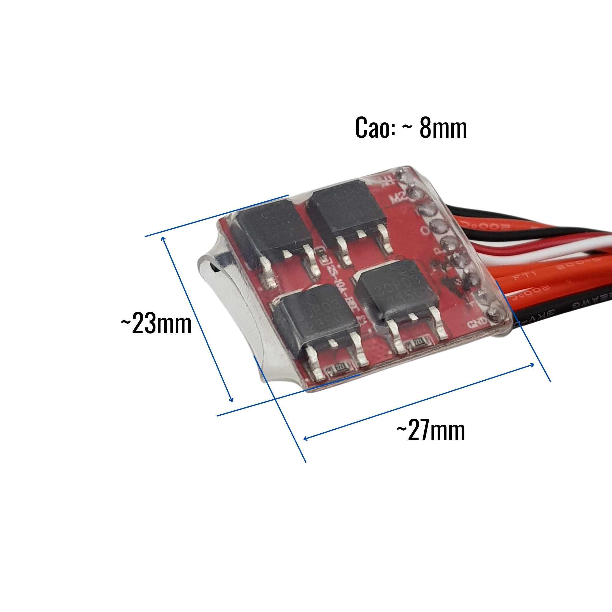 Mạch ESC 30A 2S điều tốc động cơ DC chổi than