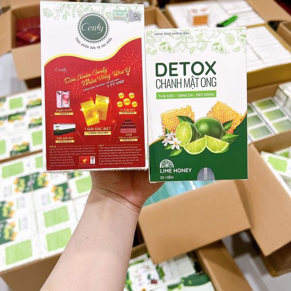 Thảo Mộc Giảm Béo Cenly Organic. Hộp 30 Viên Tặng Kèm 30 Viên Detox
