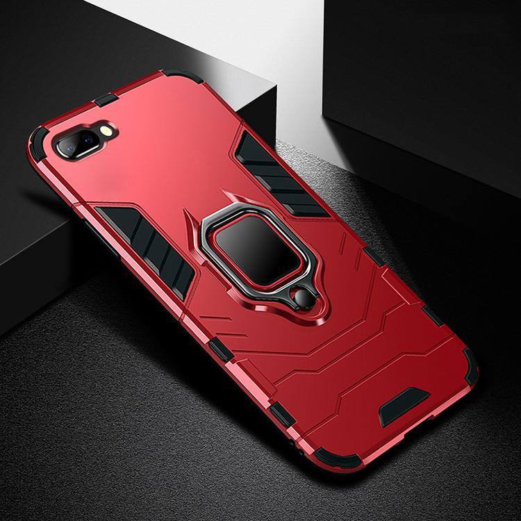 Ốp lưng oppo a3s,oppo a5 2018 Ironman chống sốc kèm iring chống lưng