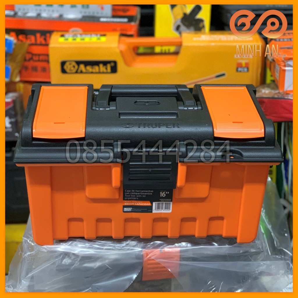 Thùng Đựng Đồ Nghề Nhựa 16" Cao Cấp Truper Cha-16Nc - Made In Mexico