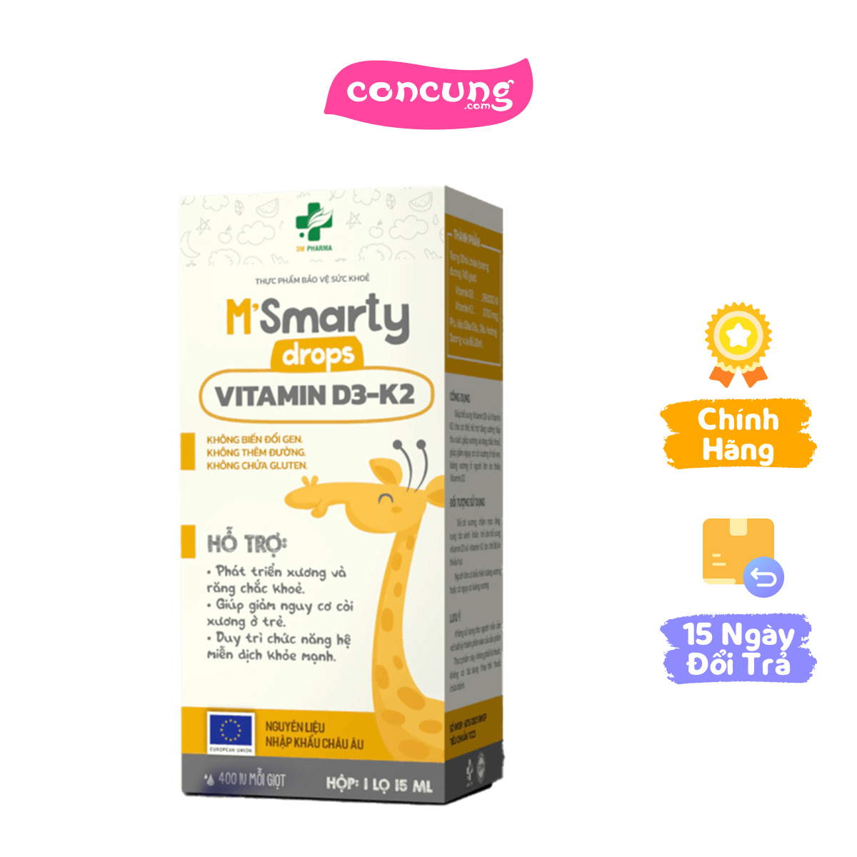 Vitamin d3 - k2 drops m'smarty