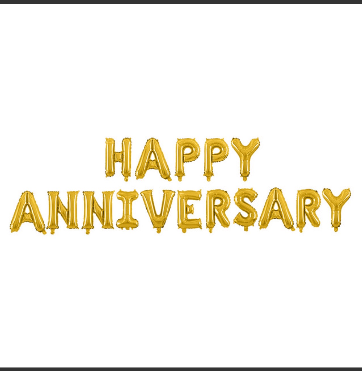 Bộ chữ happy anniversary