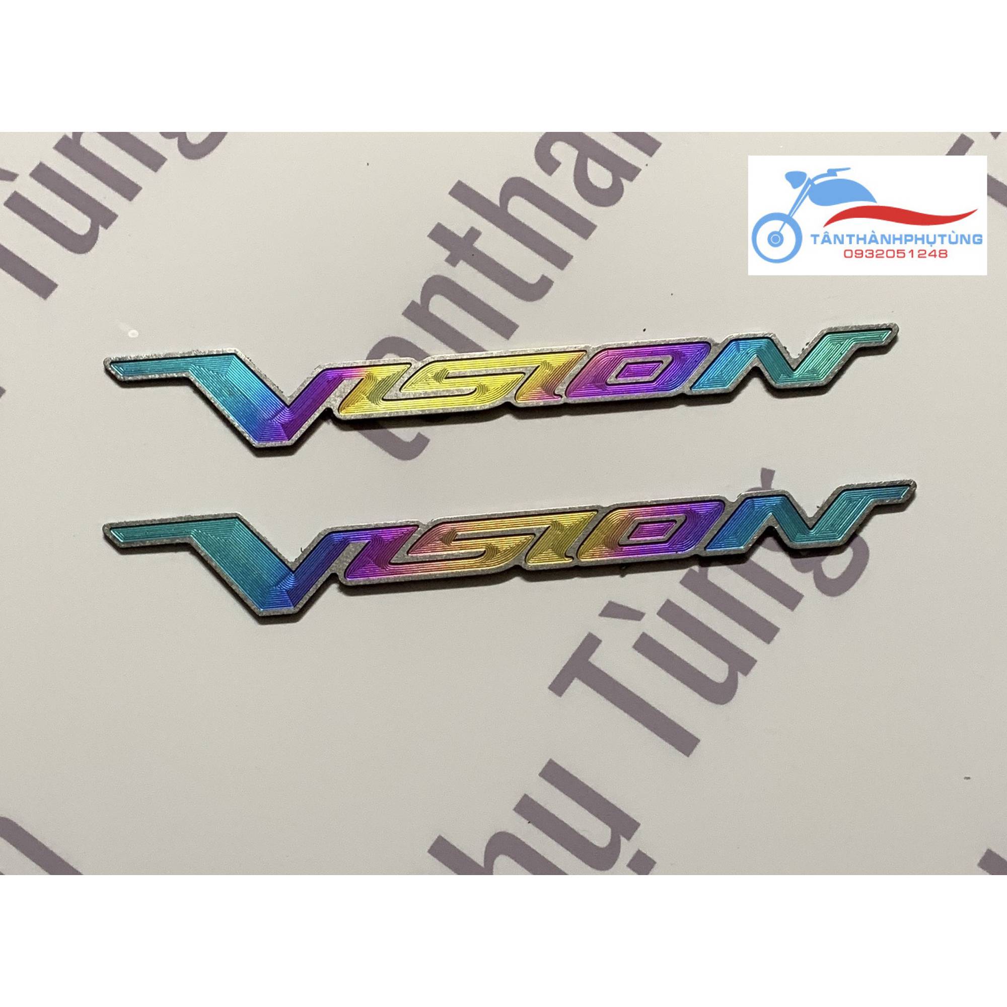 CHỮ TITAN VISION 7 MÀU (1 CẶP)