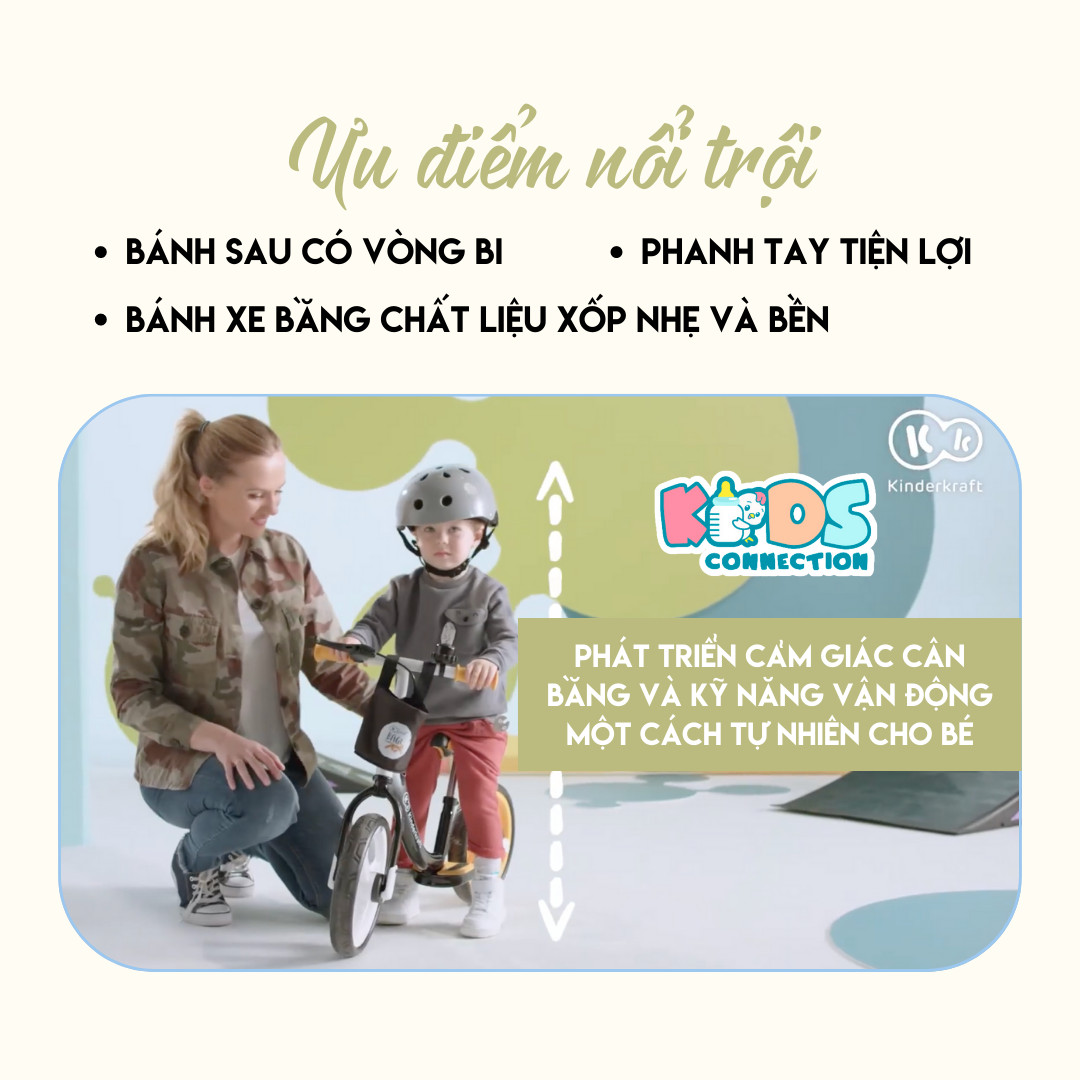 Xe cân bằng 2 bánh cao cấp cho bé (2 tuổi trở lên) KINDERKRAFT SPACE