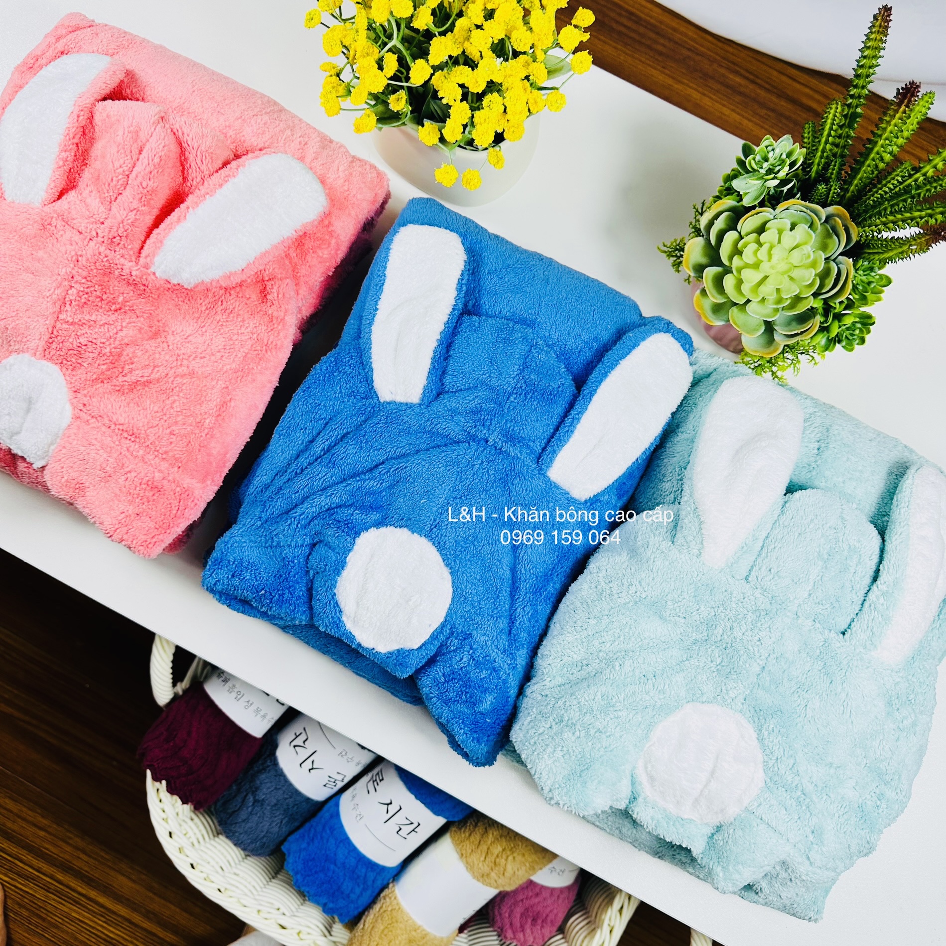 Áo choàng tắm lông cừu cho bé, hàng VNXK