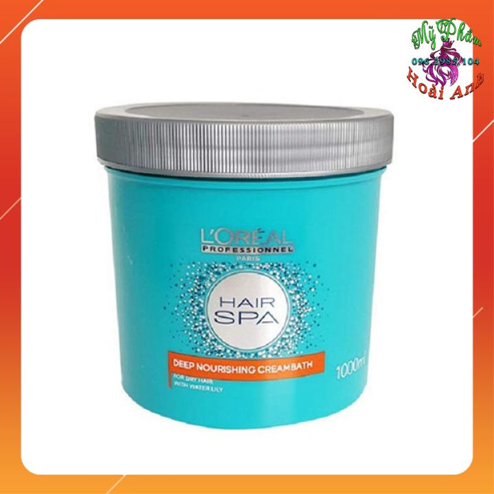Hấp dầu ủ tóc siêu mềm mượt loreal hair spa deep nourishing creambath 1000ml