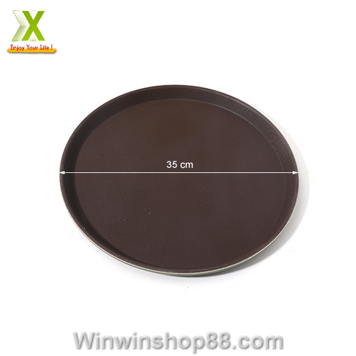 [HCM]Khay phục vụ chống trượt tròn 30cm