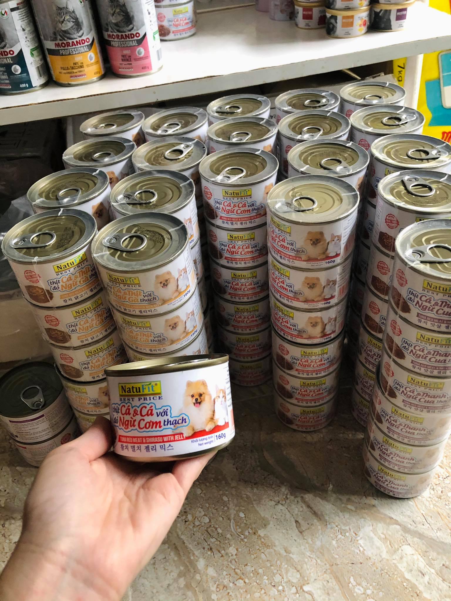 Pate NatuFit Thịt Đỏ Cá Ngừ Cho Chó Mèo -Lon 160g