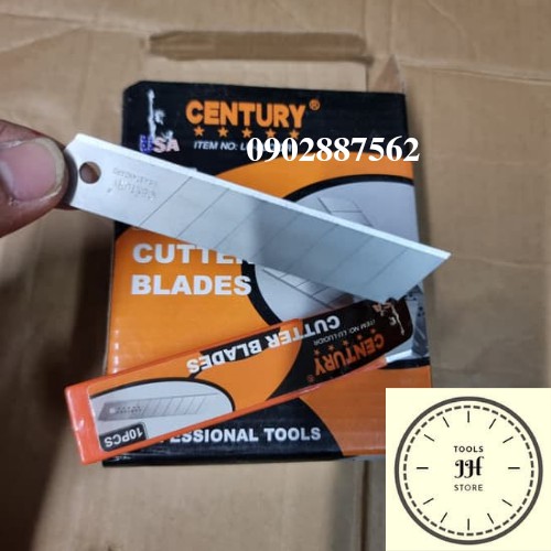 10 lưỡi dao rọc giấy century A100 18mm hàng chính hãng