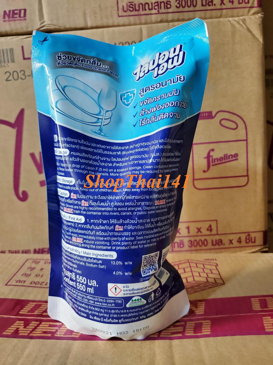 Nước rửa chén LiponF chai 750ml Thái Lan