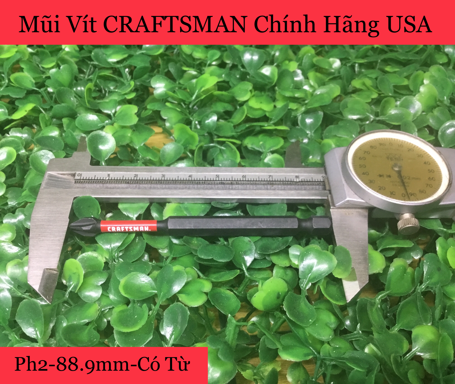 [HCM]Mũi Vít CRAFTSMAN Chính Hãng USA PH2-88.9mm