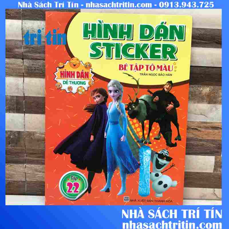 TẬP TÔ MÀU CÓ HÌNH DÁN STICKER