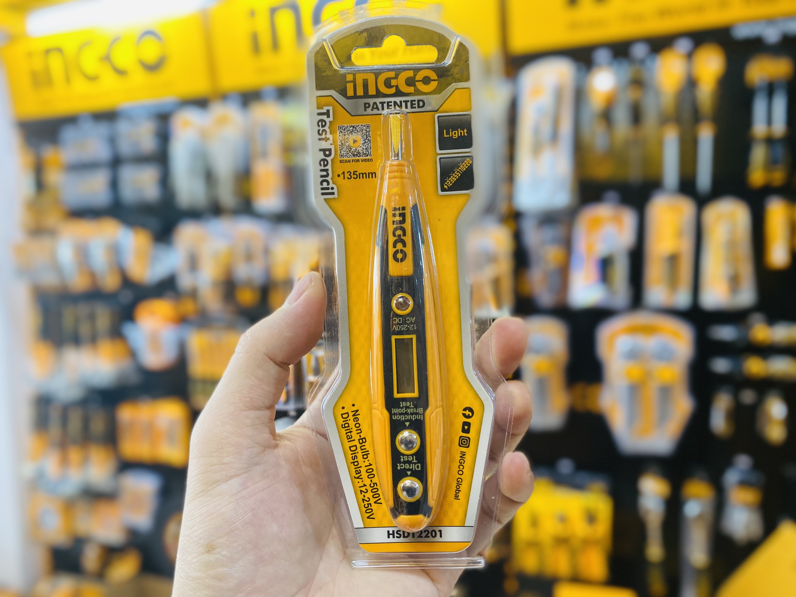 Bút thử điện kỹ thuật số đa năng thông minh INGCO HSDT2201