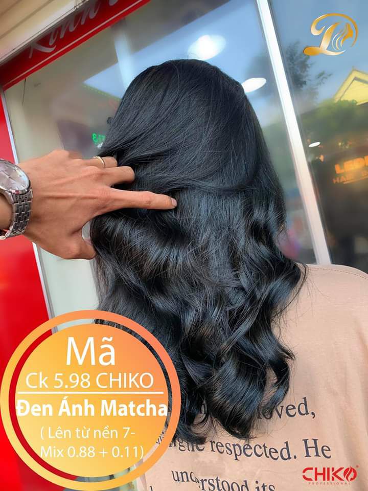 SET NHUỘM MÀU ĐEN ÁNH MATCHA (KÈM OXI TRỢ NHUỘM)