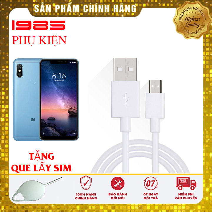 Cáp sạc nhanh xiaomi redmi note 6 pro