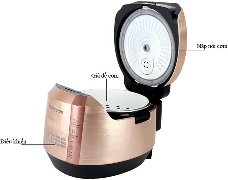 Nồi cơm điện tử Kangaroo KG596
